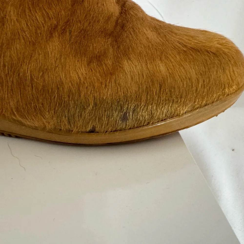 Vintage Tecnica Apres Ski Italian Boots with Fur and Colorful Accents size 9.5 - Picture 4 of 16